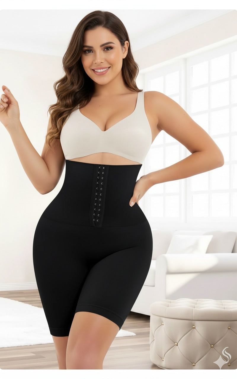 Faja moldeadora con cintura ajustable negro M/L