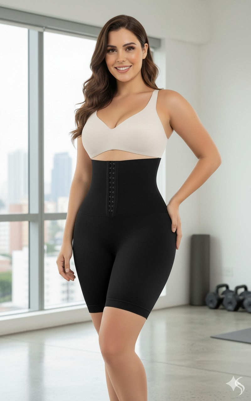 Faja moldeadora con cintura ajustable negro M/L